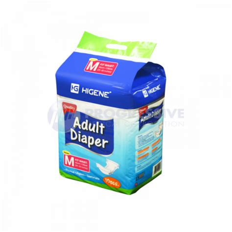 Higene Adult Diaper, Medium .